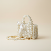 berry beads + pearls crystal bag