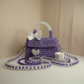 Acrylic and glass crystal bag