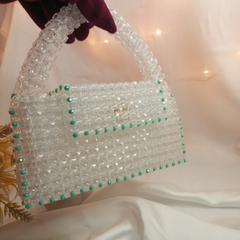 Acrylic square beads bag