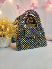 Metallic crystal bag