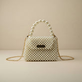 Faux pearls bag
