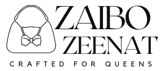 Logo of Zaibo Zeenat with a handbag icon on a white background