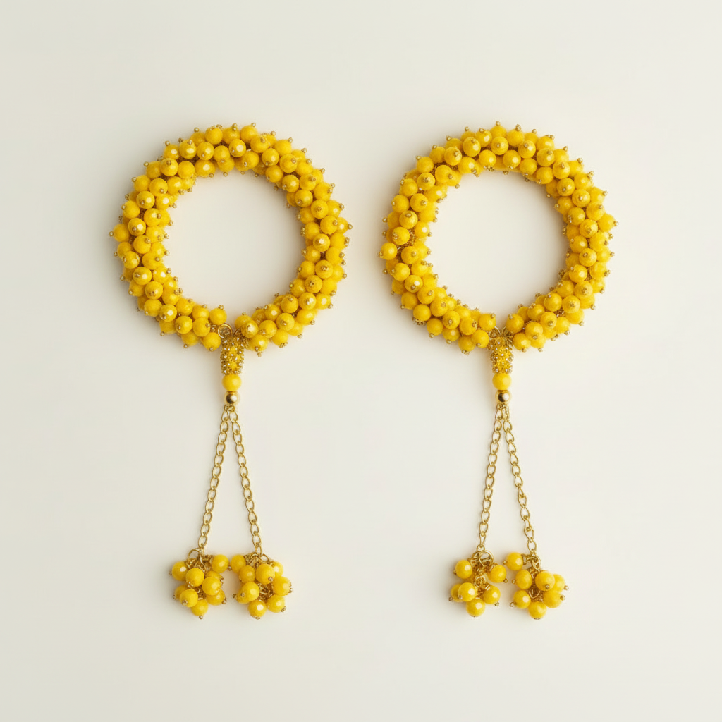 Gajra bracelet pair