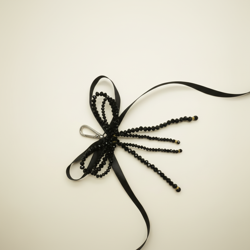 Beautiful bow handmade keychain
