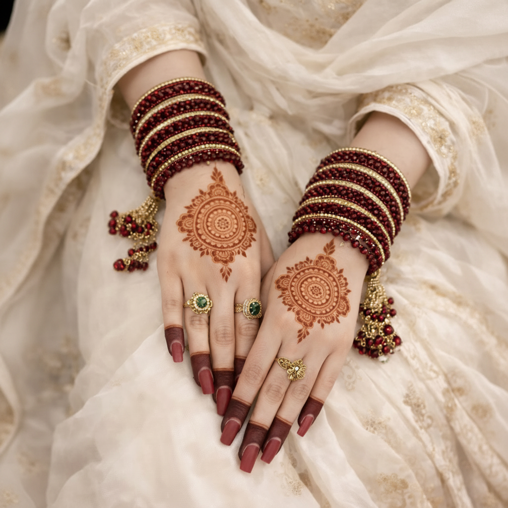 Bridal gajra set