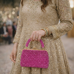 Metallic frame bag