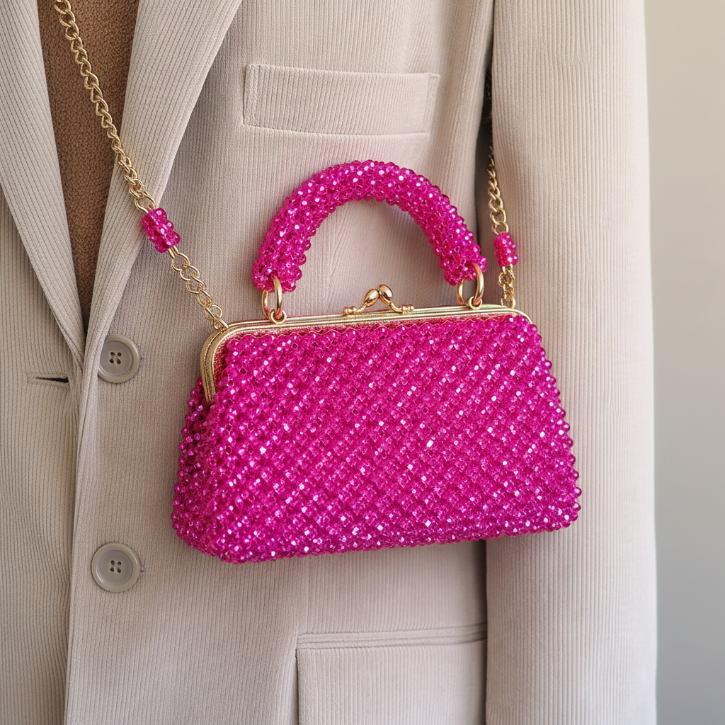 Metallic frame bag
