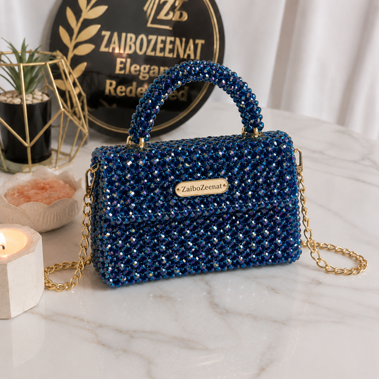 Glass crystal bag