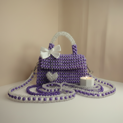 Acrylic and glass crystal  bag