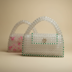 Acrylic square beads bag