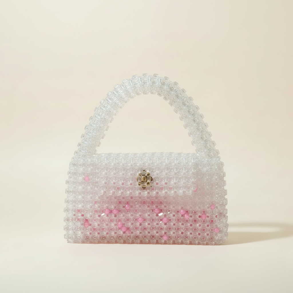 Acrylic square beads bag