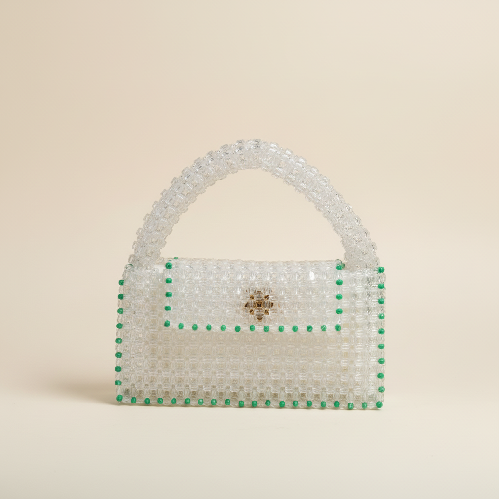 Acrylic square beads bag