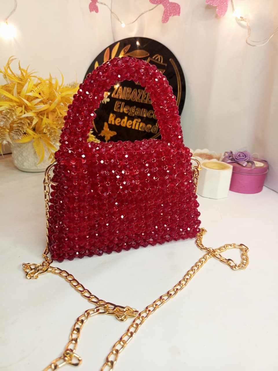 Glass crystal bag