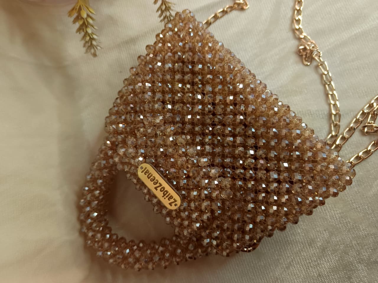 Glass crystal bag