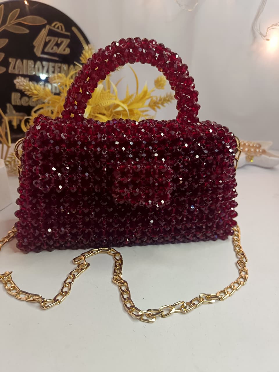 Glass crystal bag