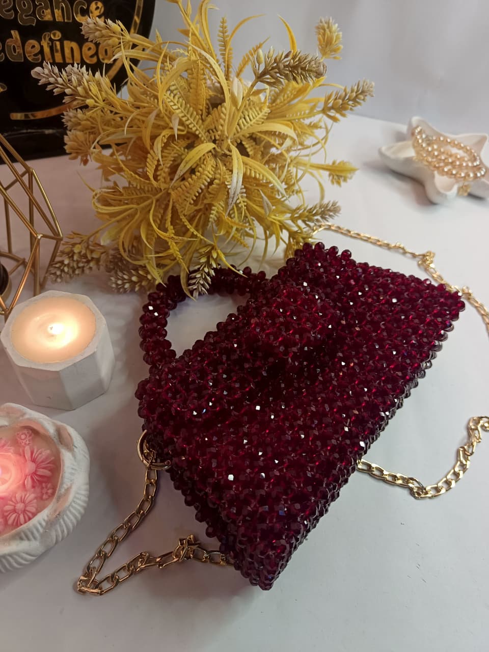 Glass crystal bag