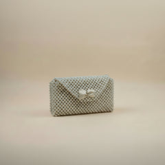 Faux pearls pouch