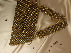 metallic gold bag