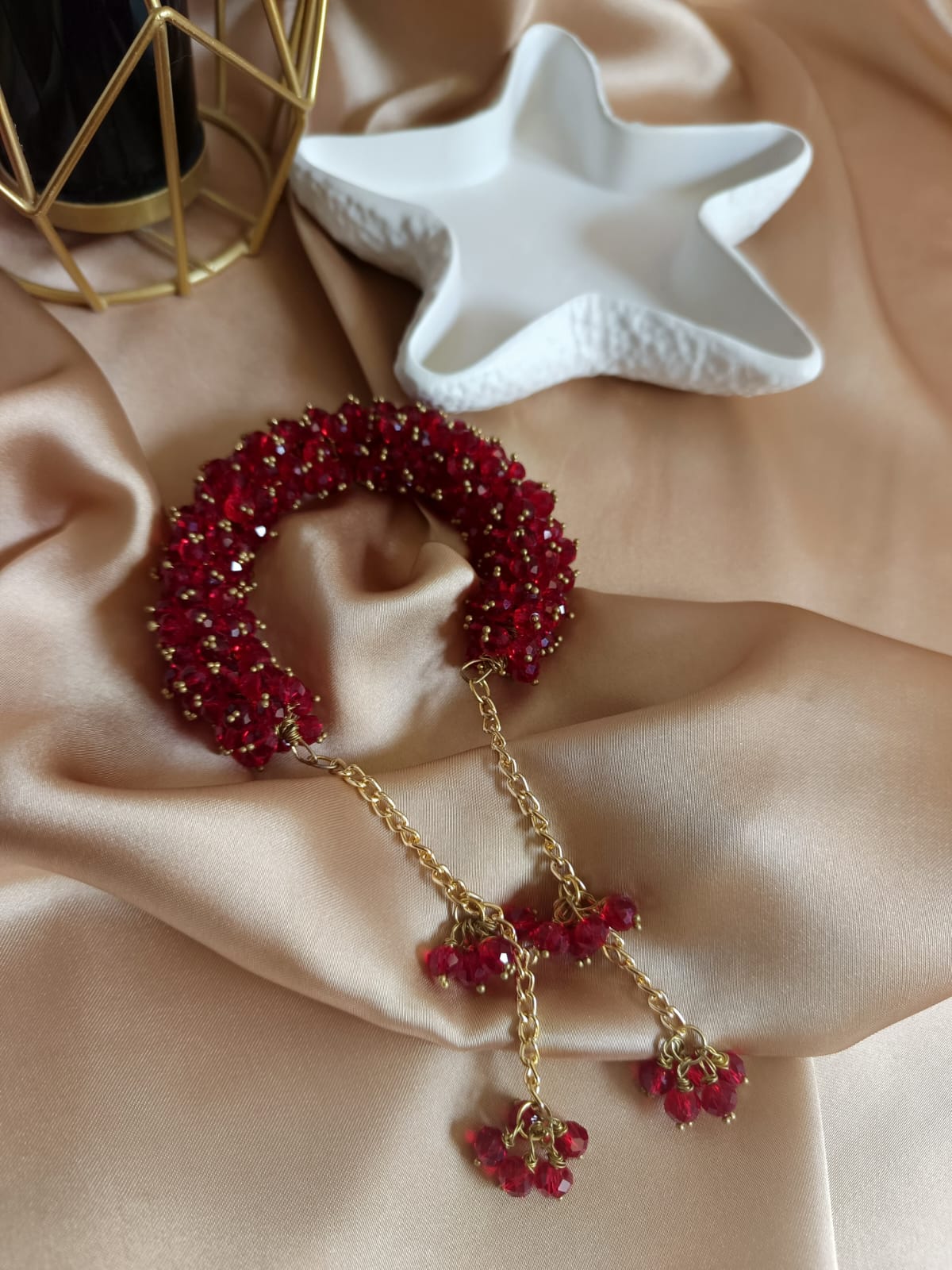 Gajra bracelet pair