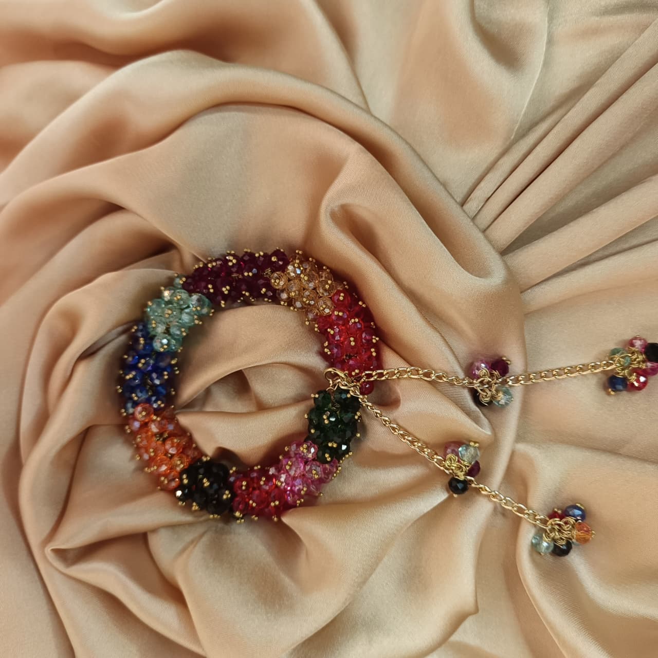 Gajra bracelet pair