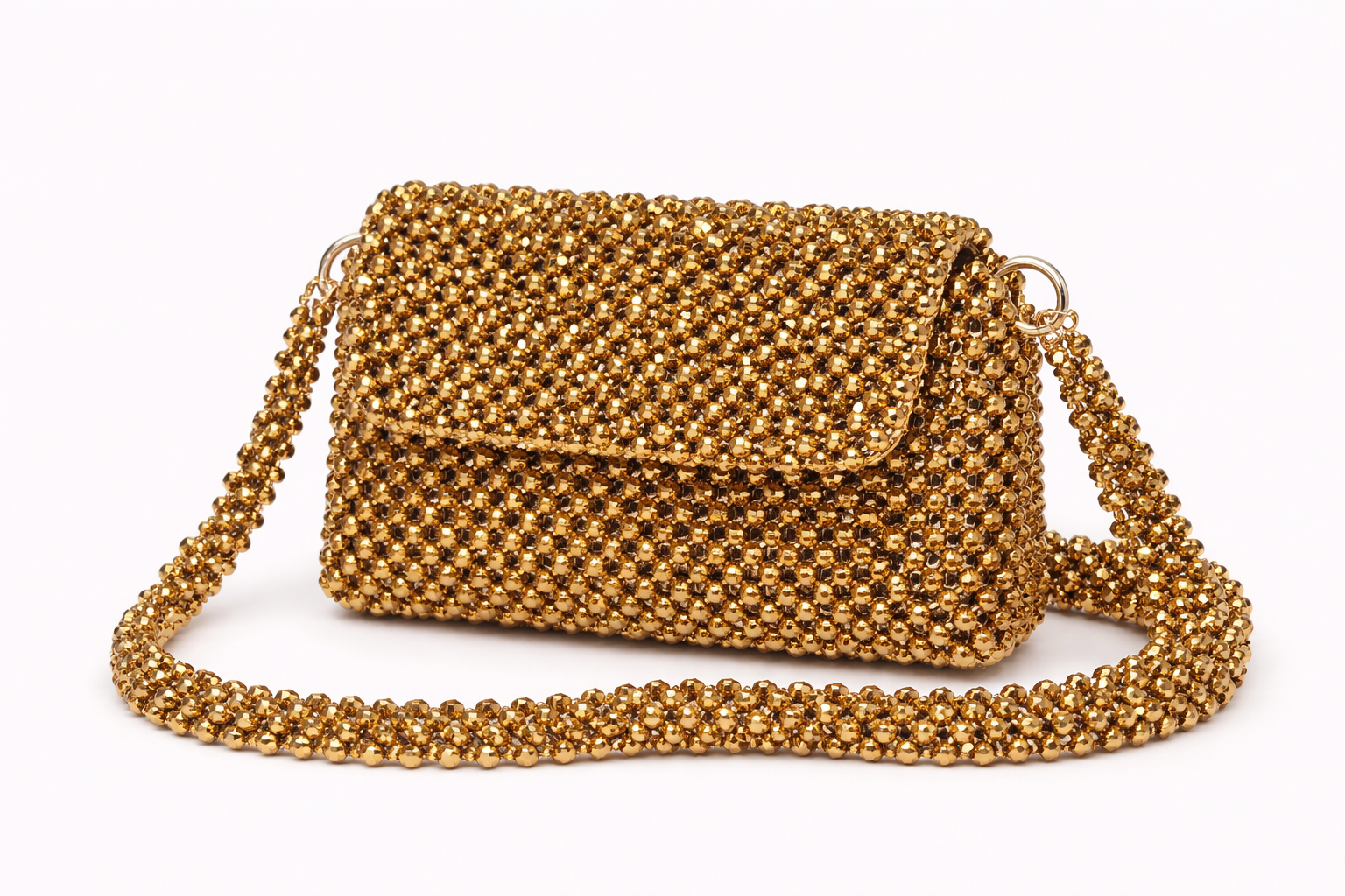 Metallic gold bag