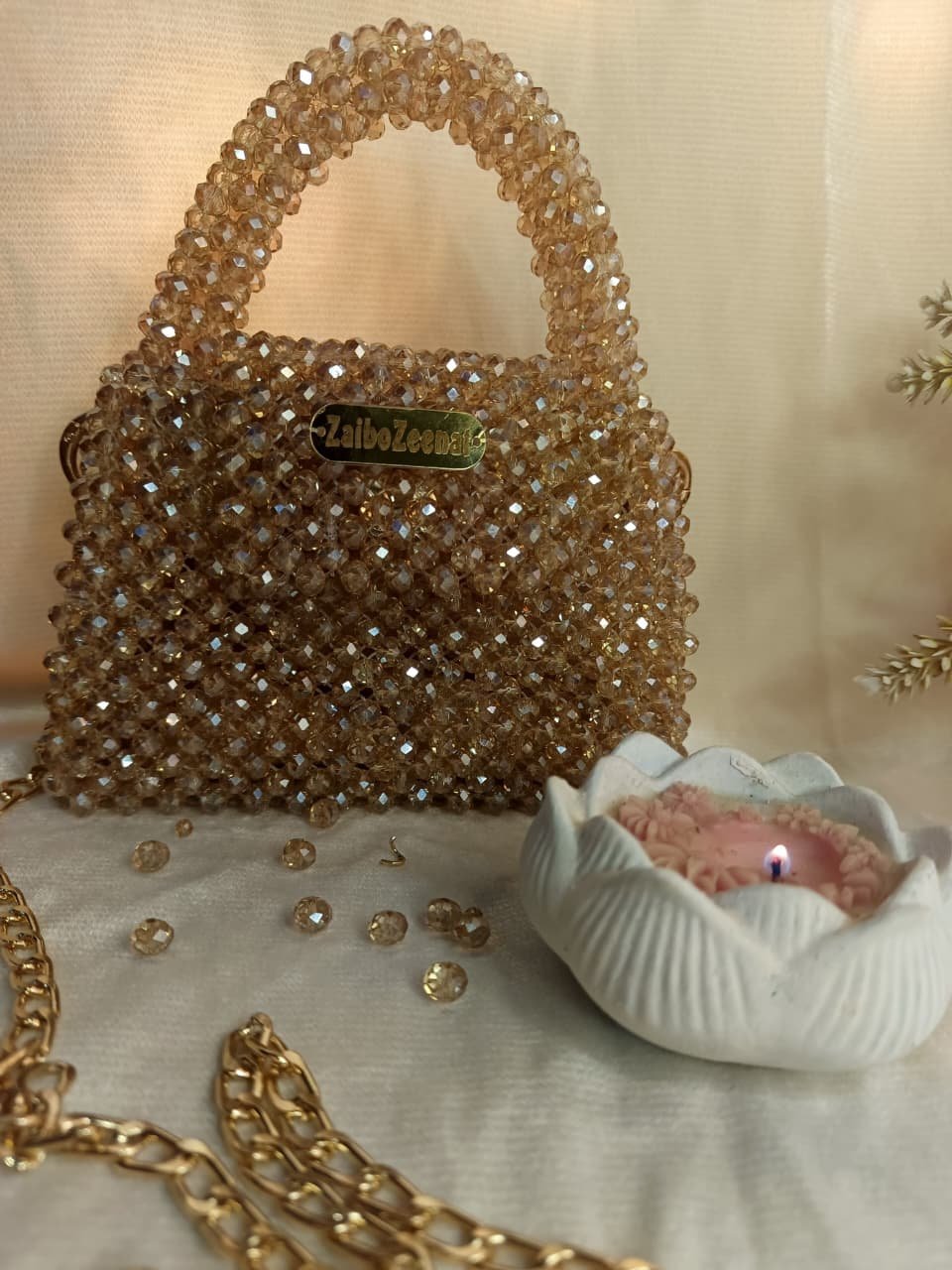 Glass crystal bag