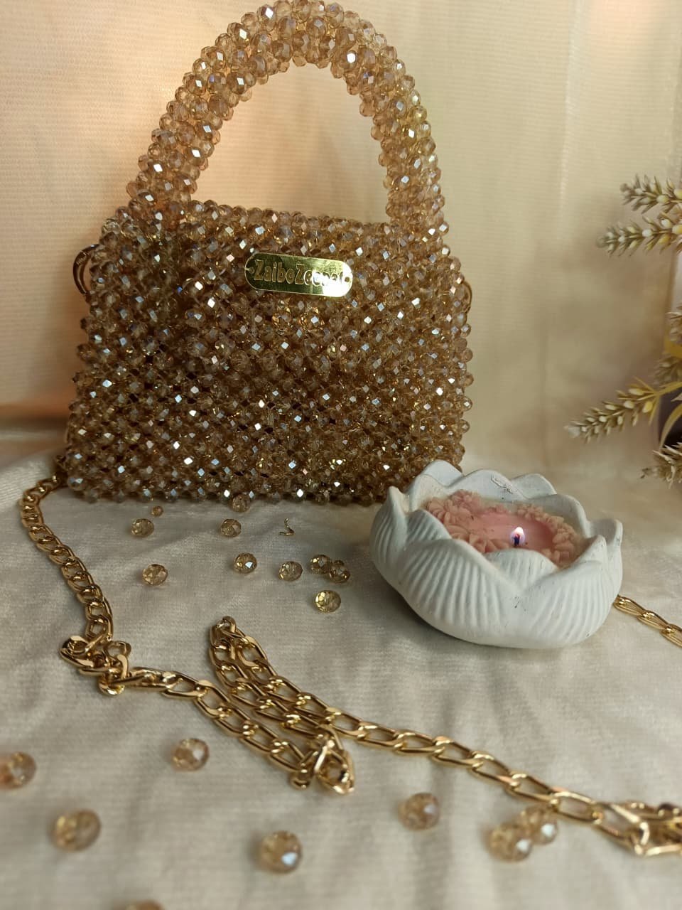 Glass crystal bag