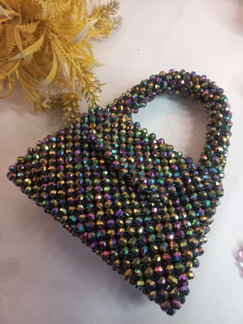 Metallic crystal bag