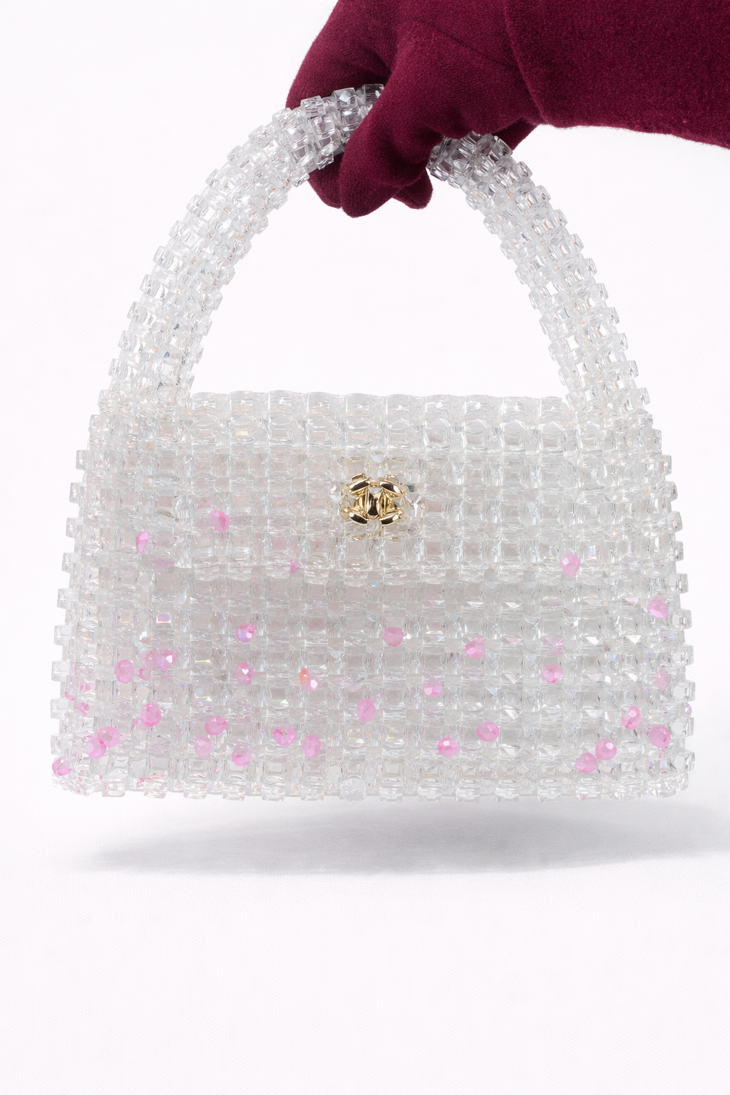 Acrylic square beads bag