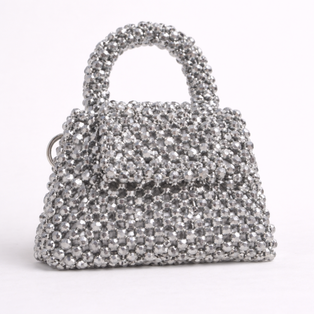 Metallic crystal bag