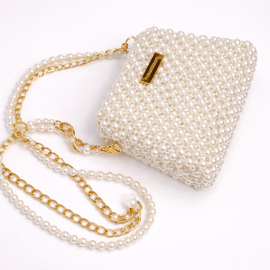 Plastic pearls bag