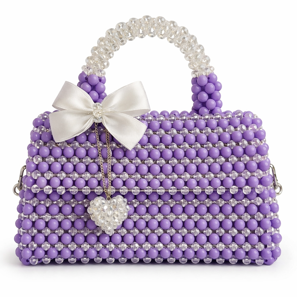 Acrylic and glass crystal bag