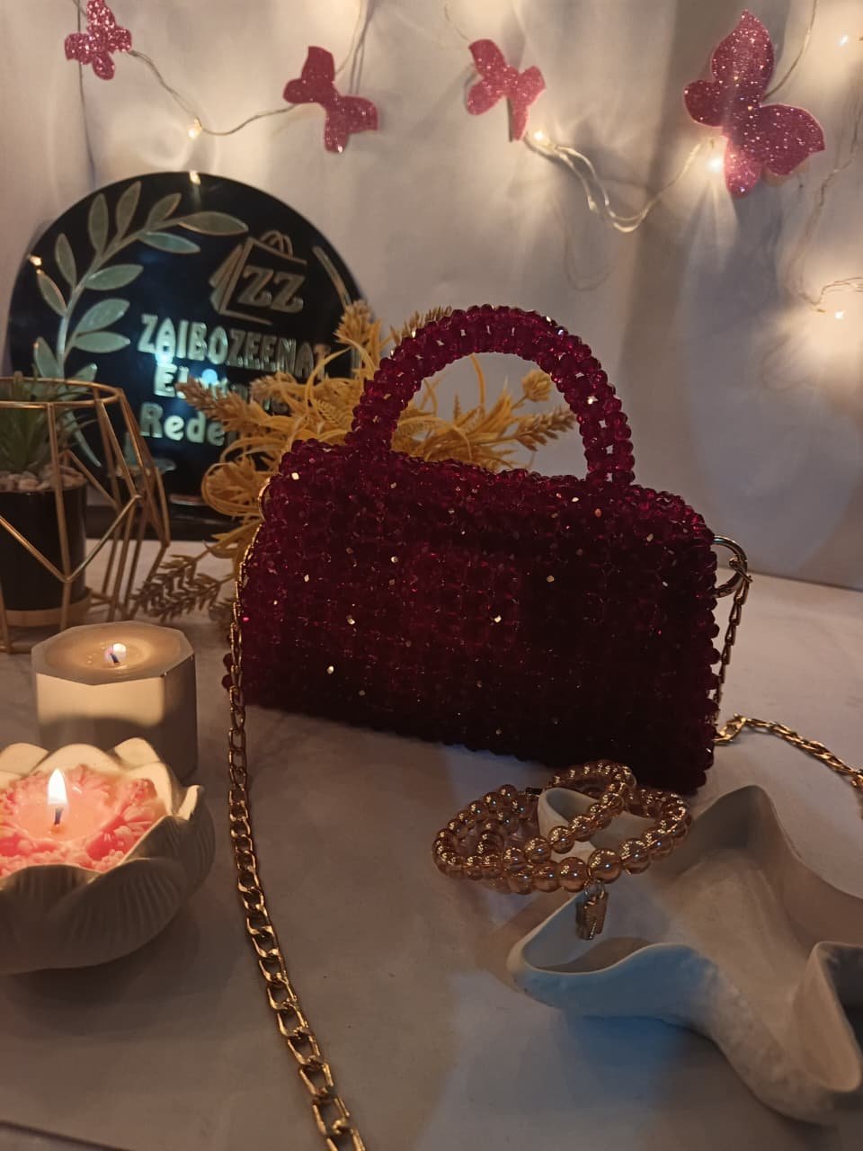 Glass crystal bag