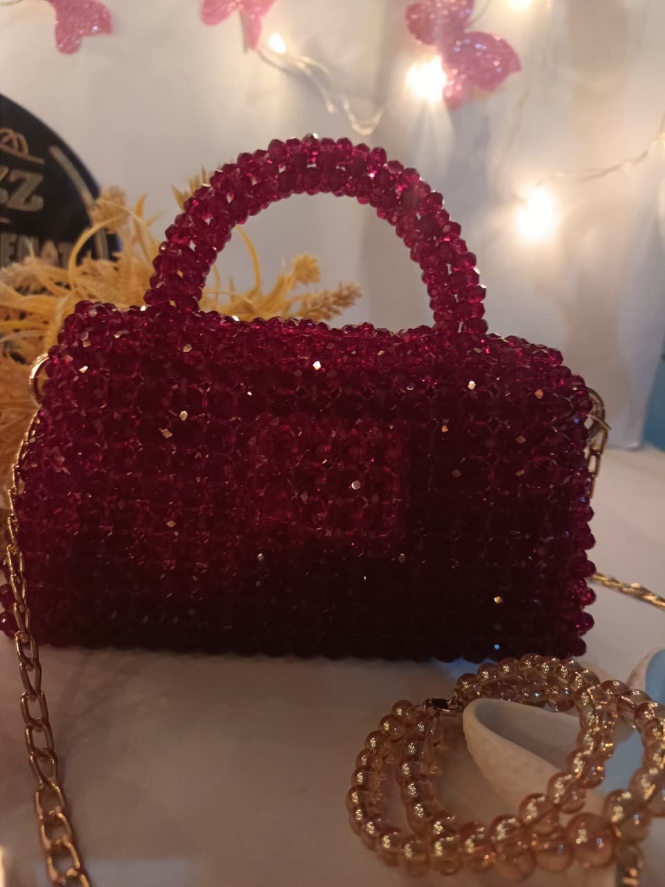 Glass crystal bag