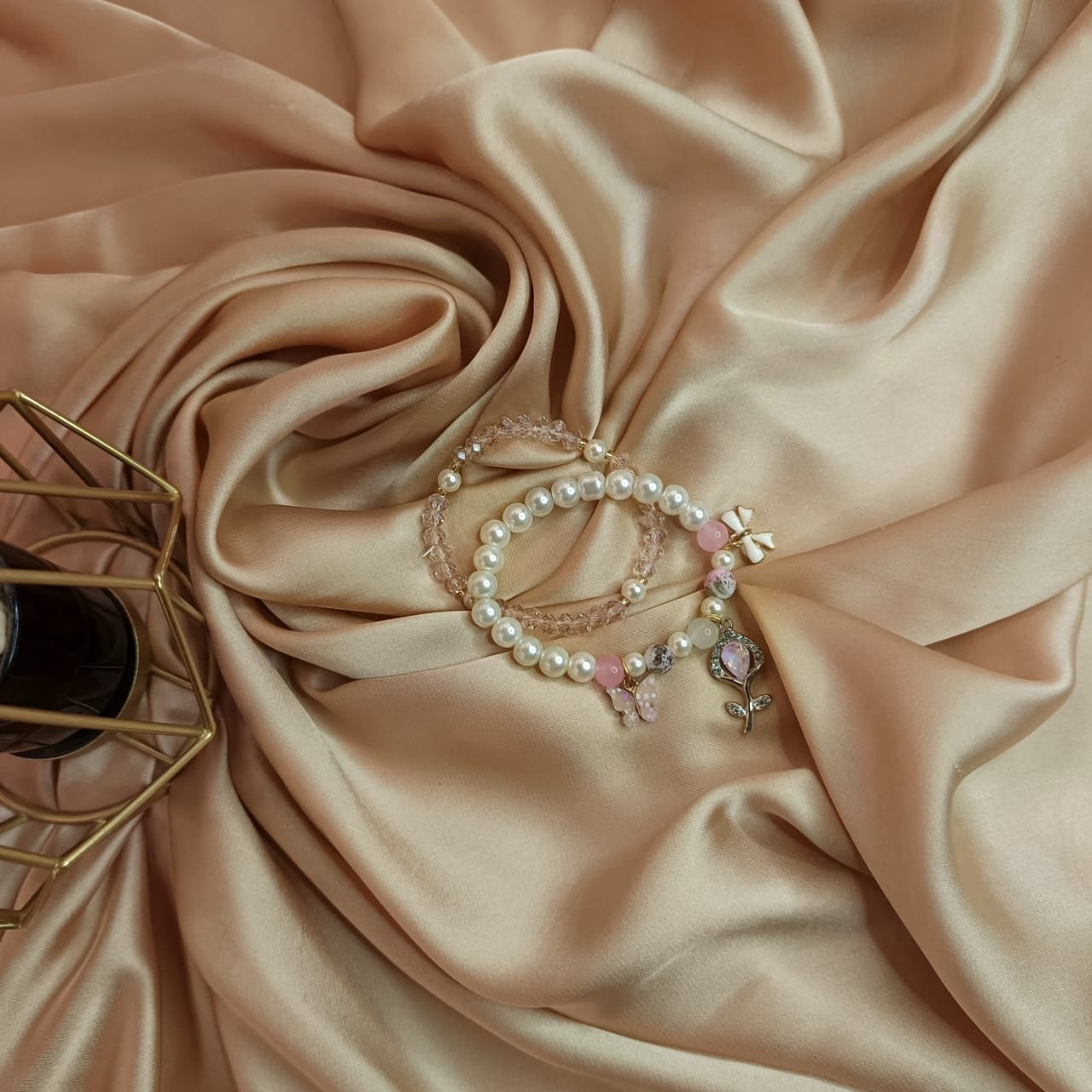 Multi charms  2 layer breclet