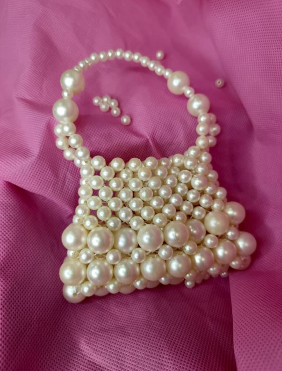 Plastic pearls bag