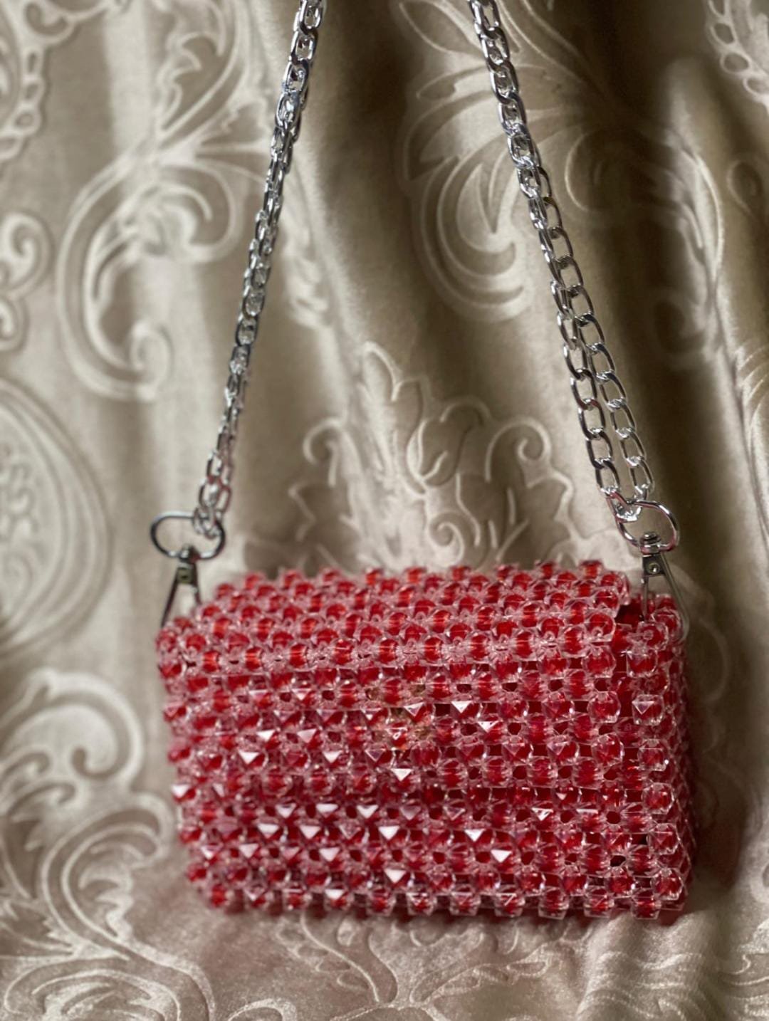 Plastic pearls bag