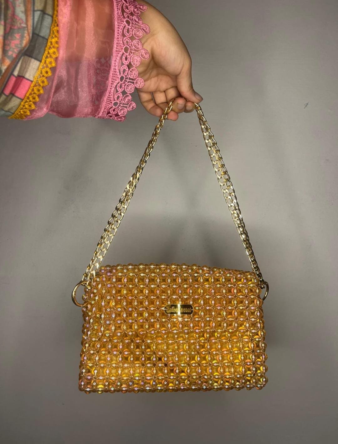 Plastic kancha beads bag