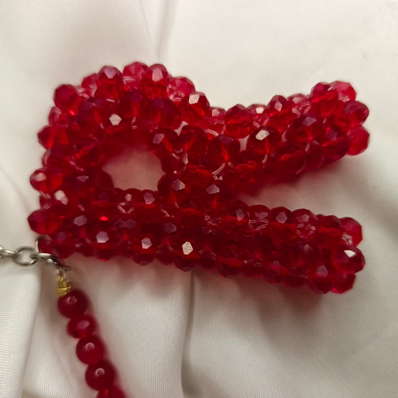 R beaded Alphabet keychain